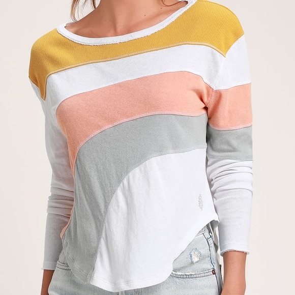 FP Movement Sun Downer color block long sleeve top - Picture 1 of 12